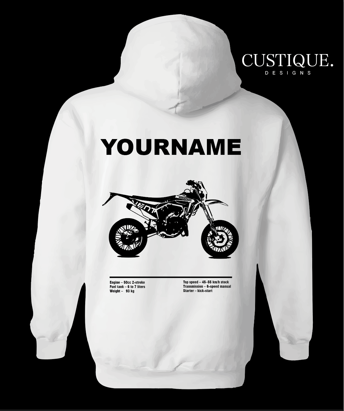 Custom hoodie - Vent Derapage