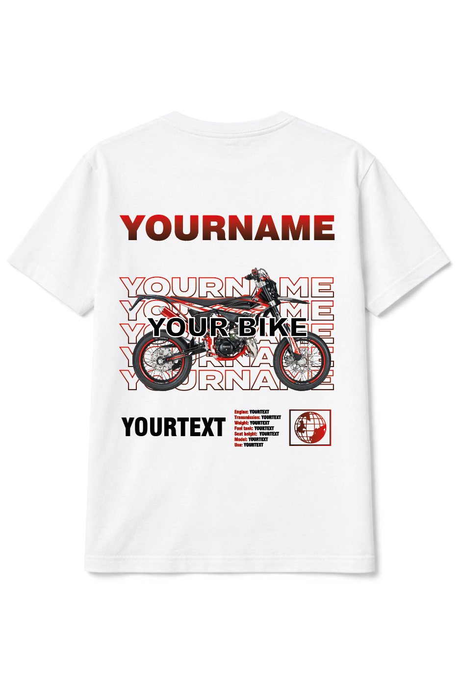 Custom vehicle T-shirt - Full colour