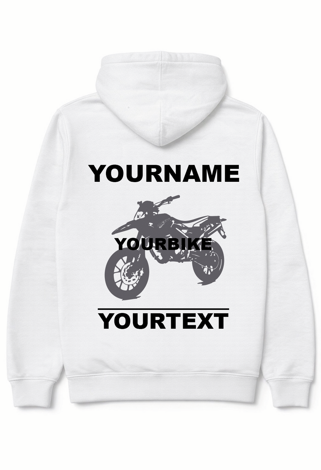 Custom made hoodie - Your Motorcyle, moped or scooter.