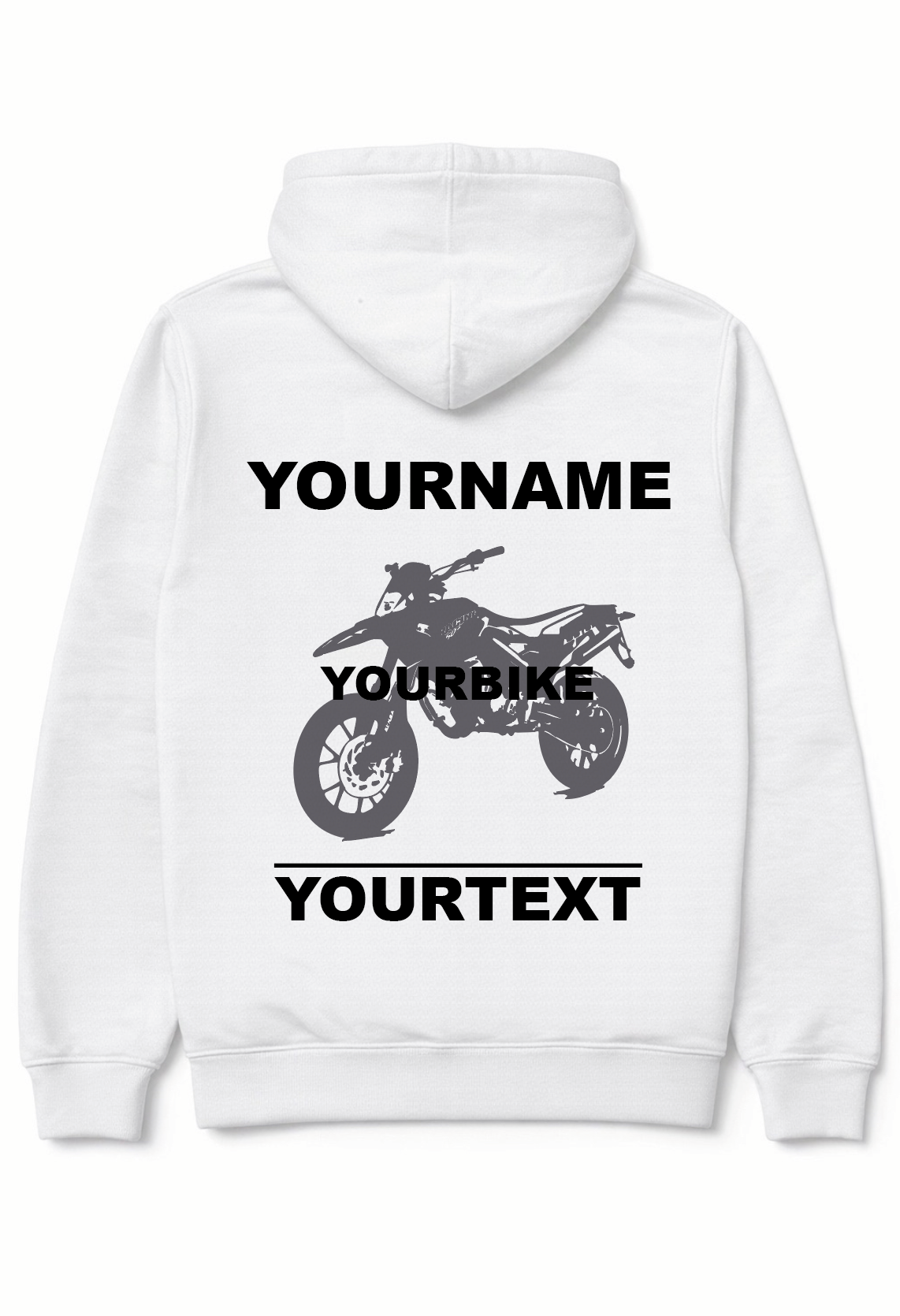 Custom made hoodie - Your Motorcyle, moped or scooter.