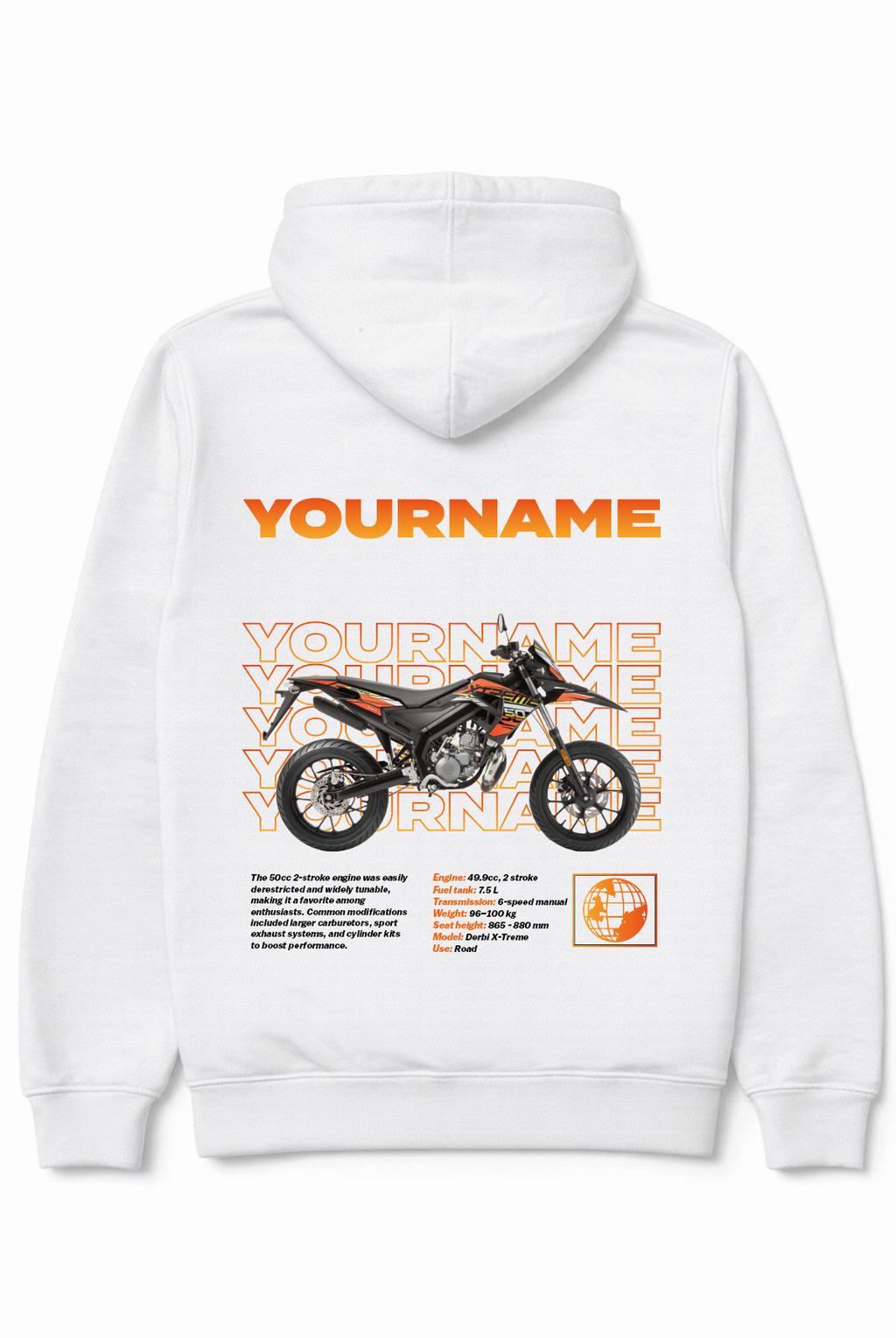 Derbi hoodie - Full colour