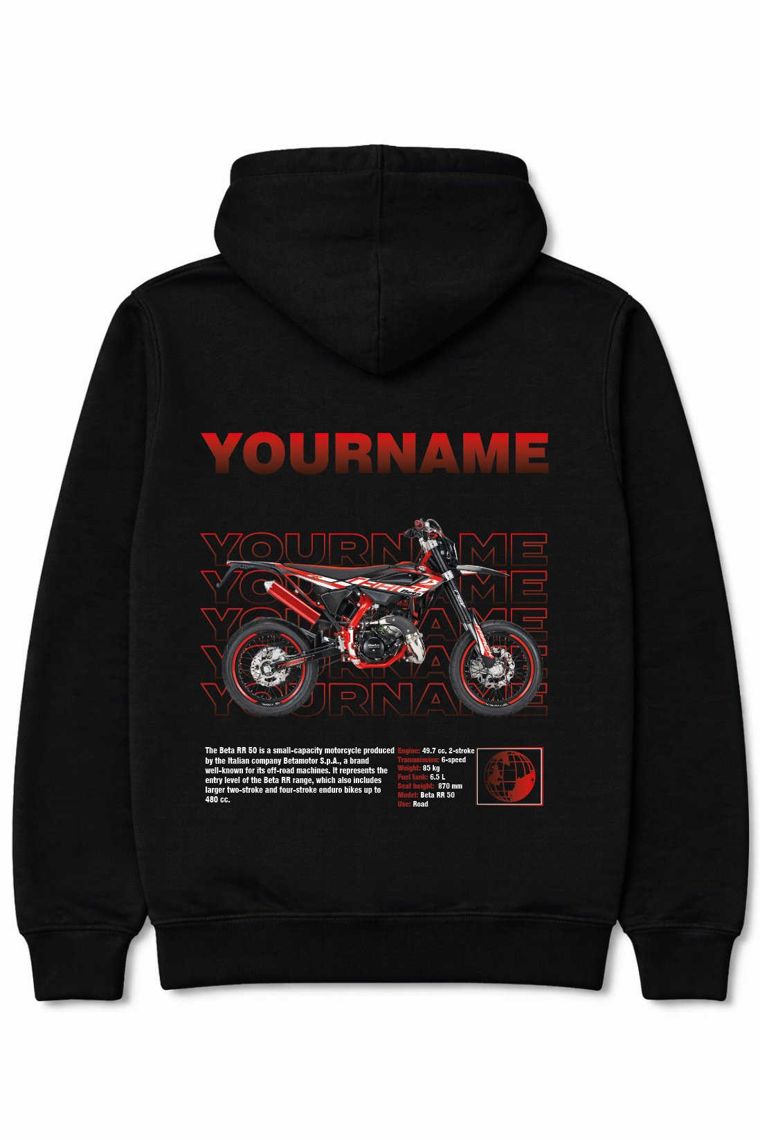Beta rr50 hoodie - Full colour