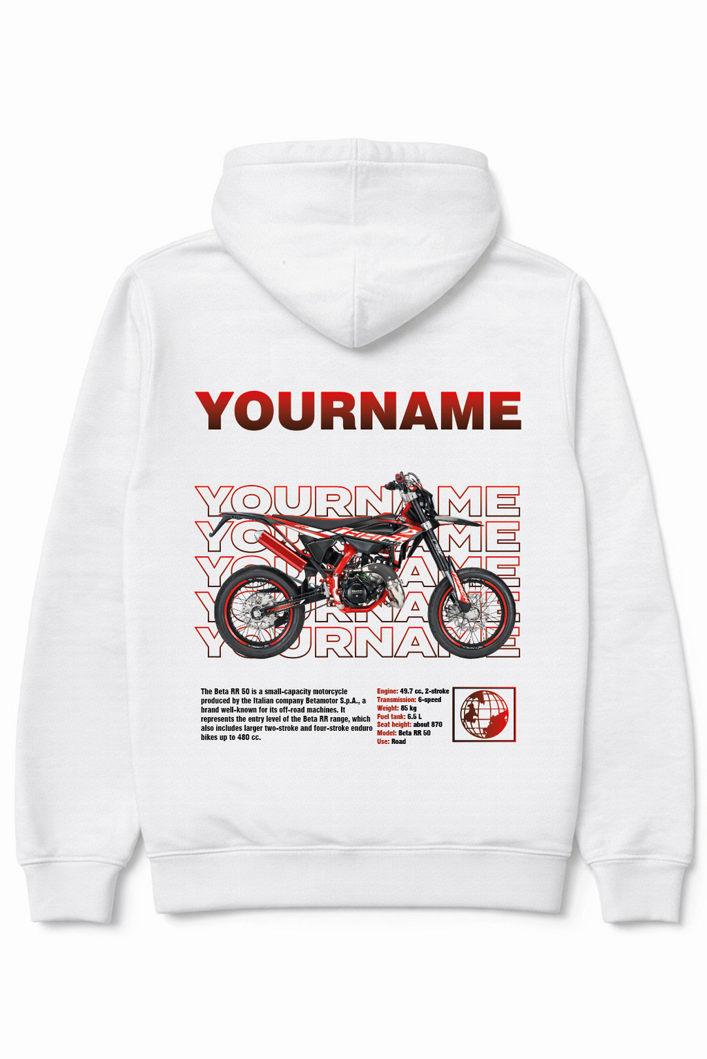Beta rr50 hoodie - Full colour