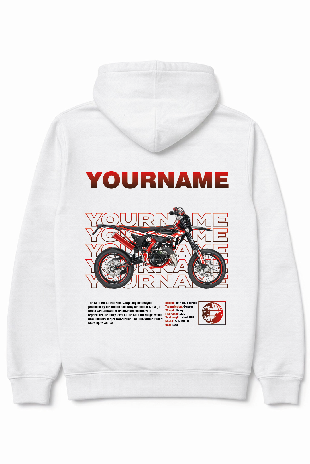 Beta rr50 hoodie - Full colour