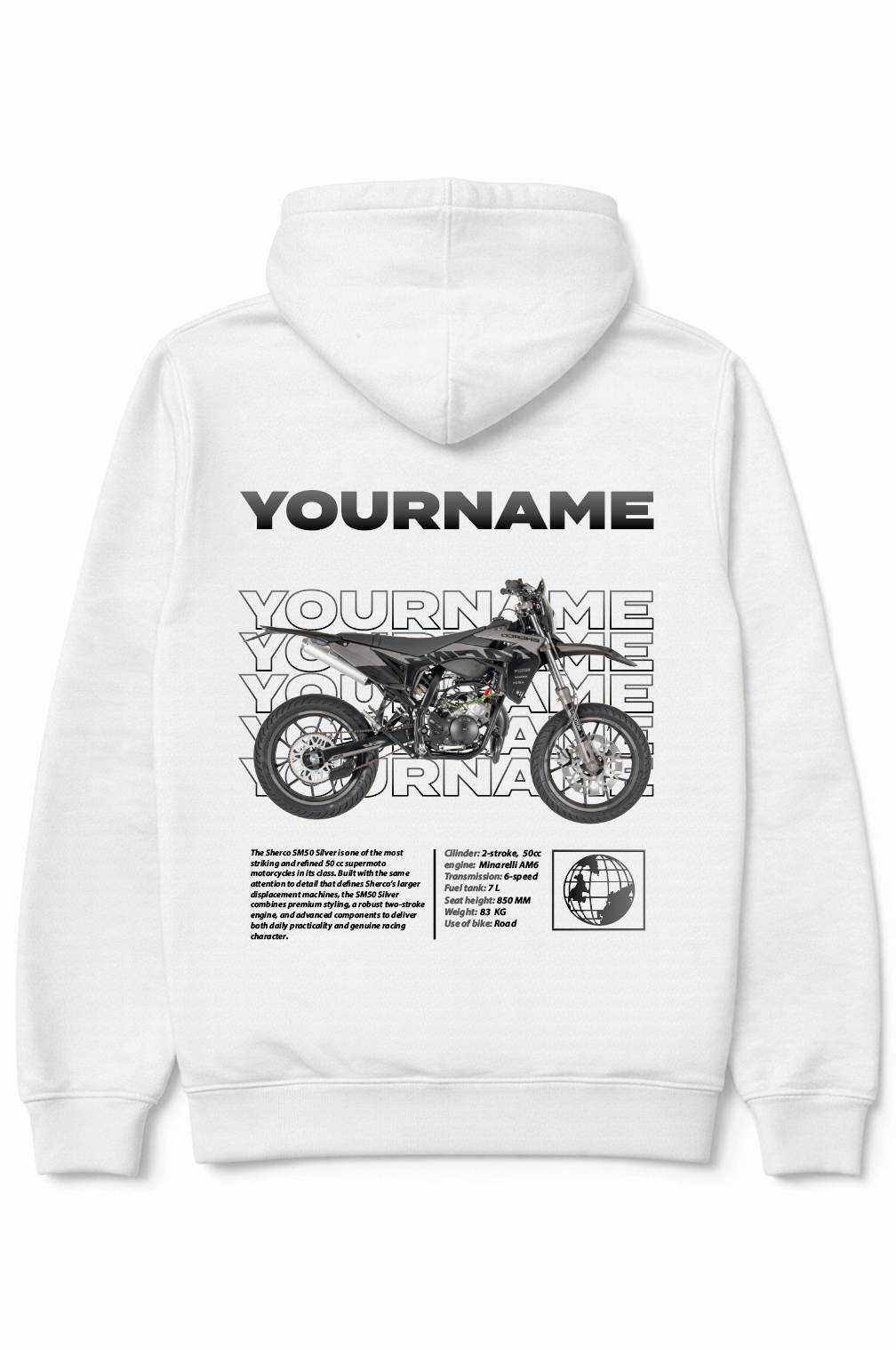 Sherco SM hoodie - Full colour
