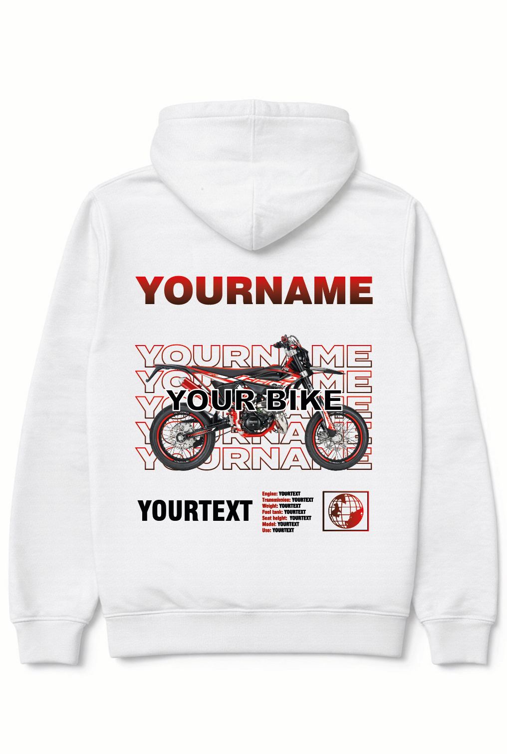 Custom vehicle hoodie - Full colour