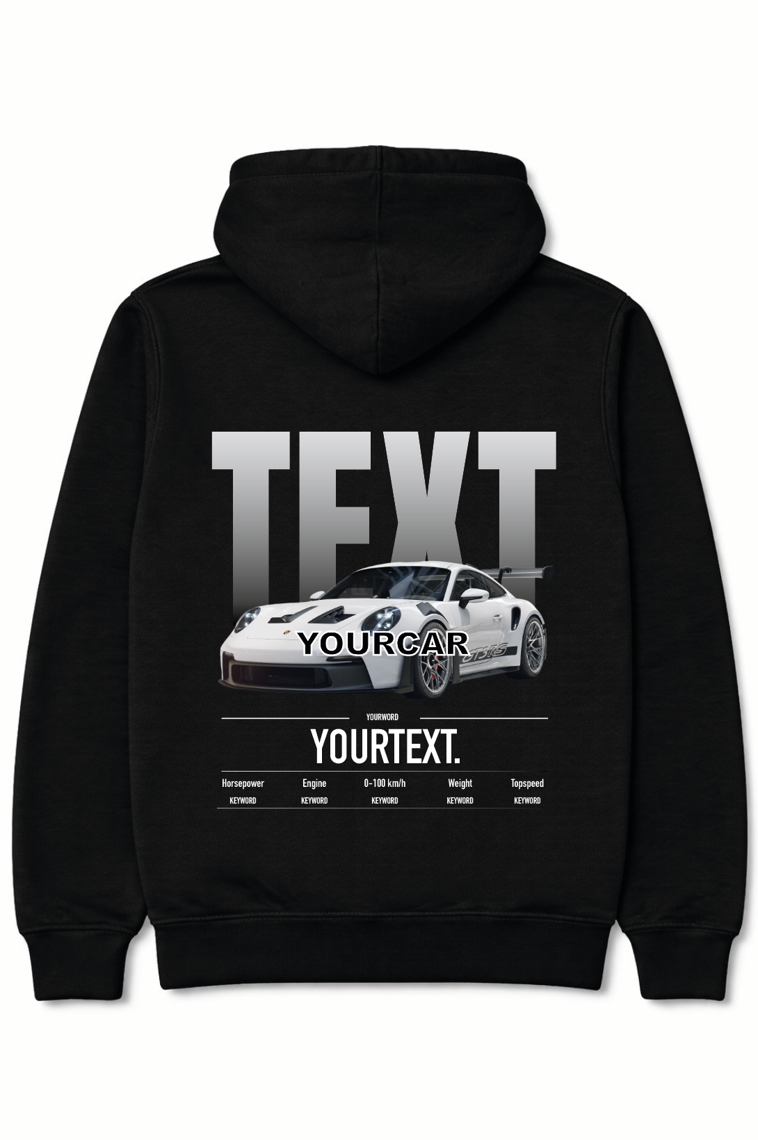 Custom car hoodie - Full colour