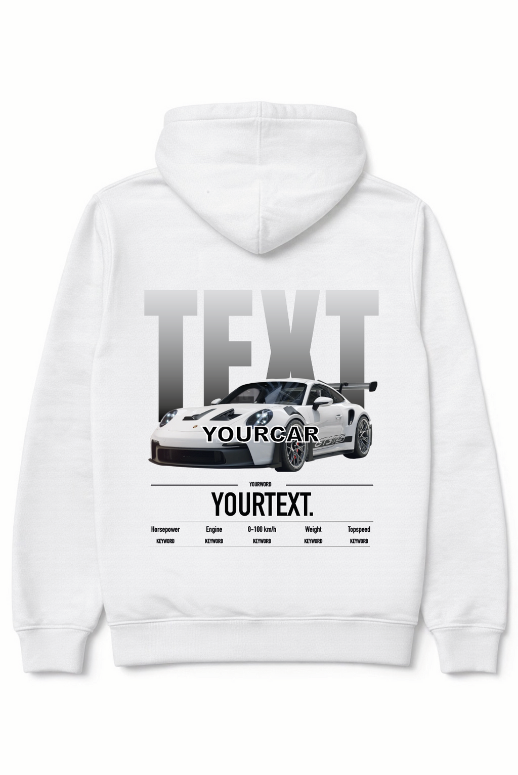 Custom car hoodie - Full colour