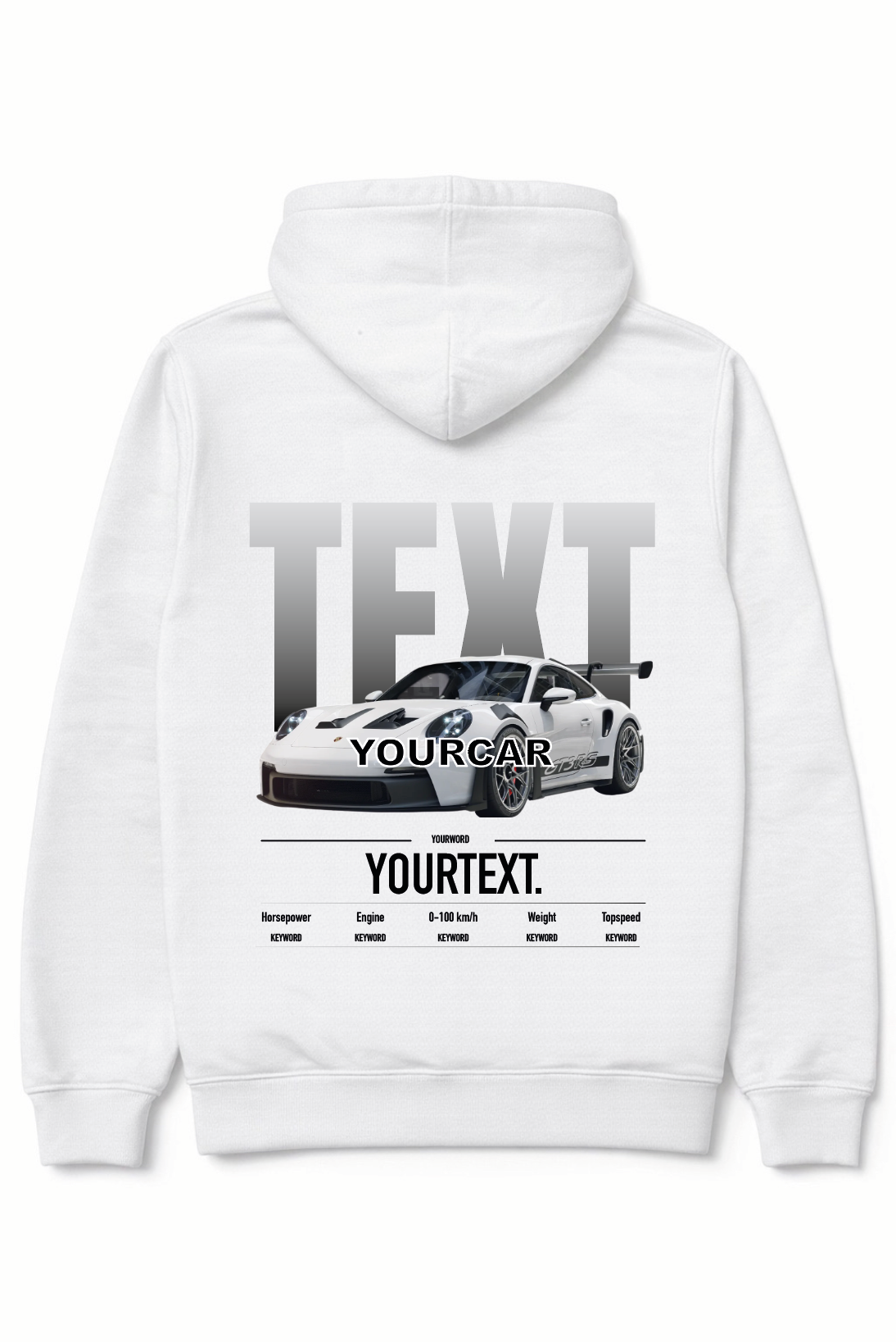 Custom car hoodie - Full colour